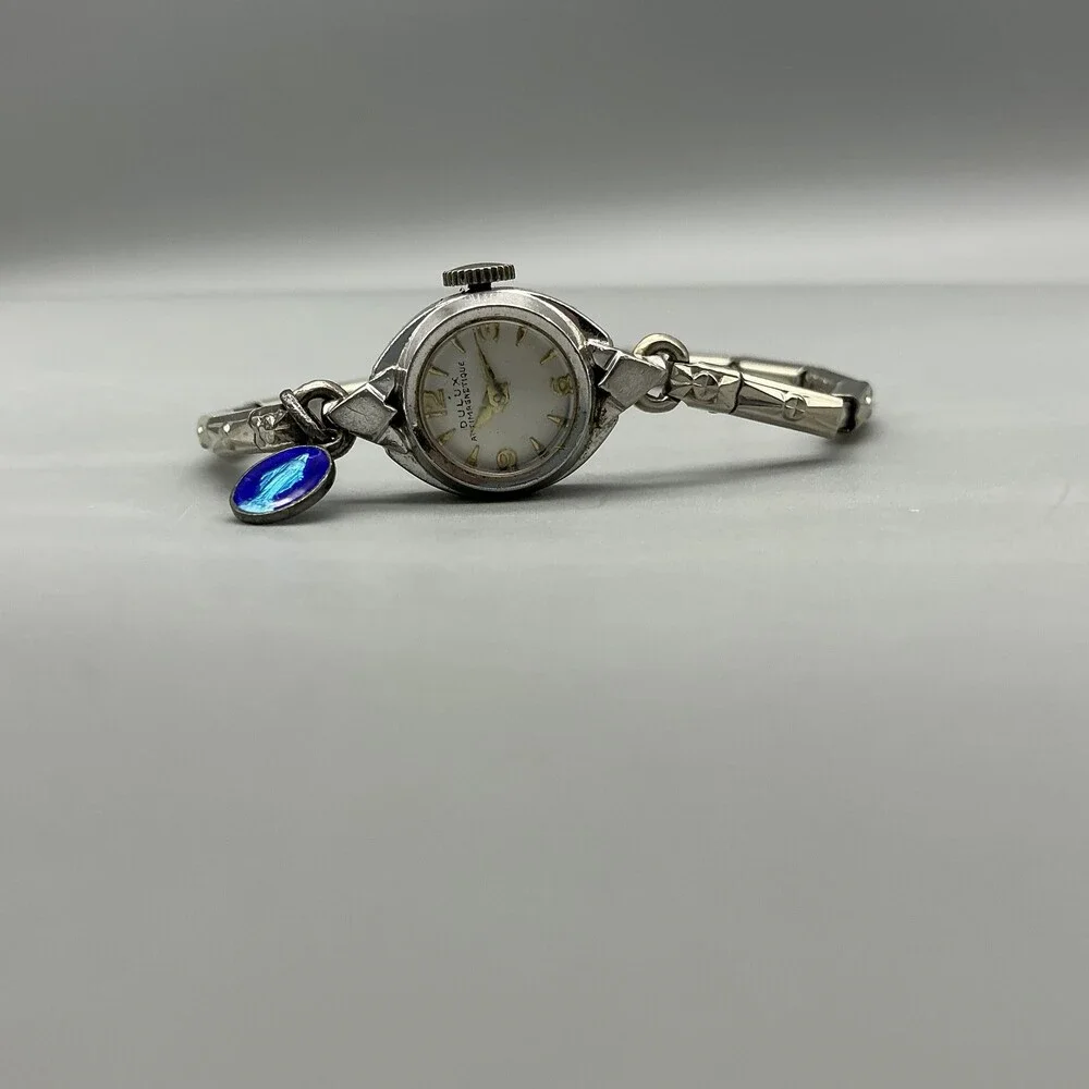 Vintage Dulux Women Watch 14mm 10K RGP Antimagnetic Cocktail Stretch Manual Wind